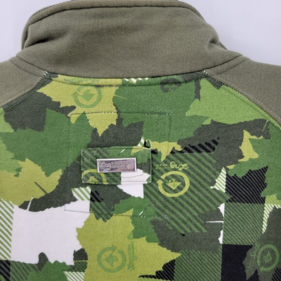 LRG Naturalist Leaf Camo Zip Up Sweatshirt Jacket Vintage Y2K 4XL - Picture 6 of 7